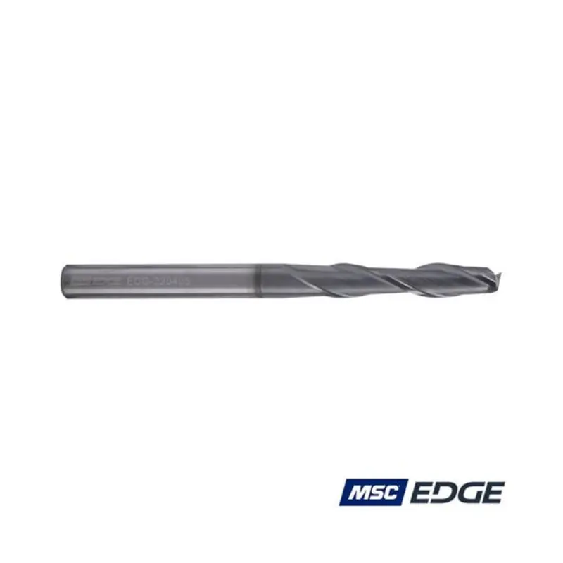 MSC Edge 4mm 2 Flute Solid Carbide AlCrSiN Coated Extended Flute End Mill