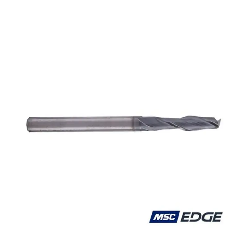 MSC Edge 4mm 2 Flute Solid Carbide AlCrSiN Coated Extended Reach End Mill