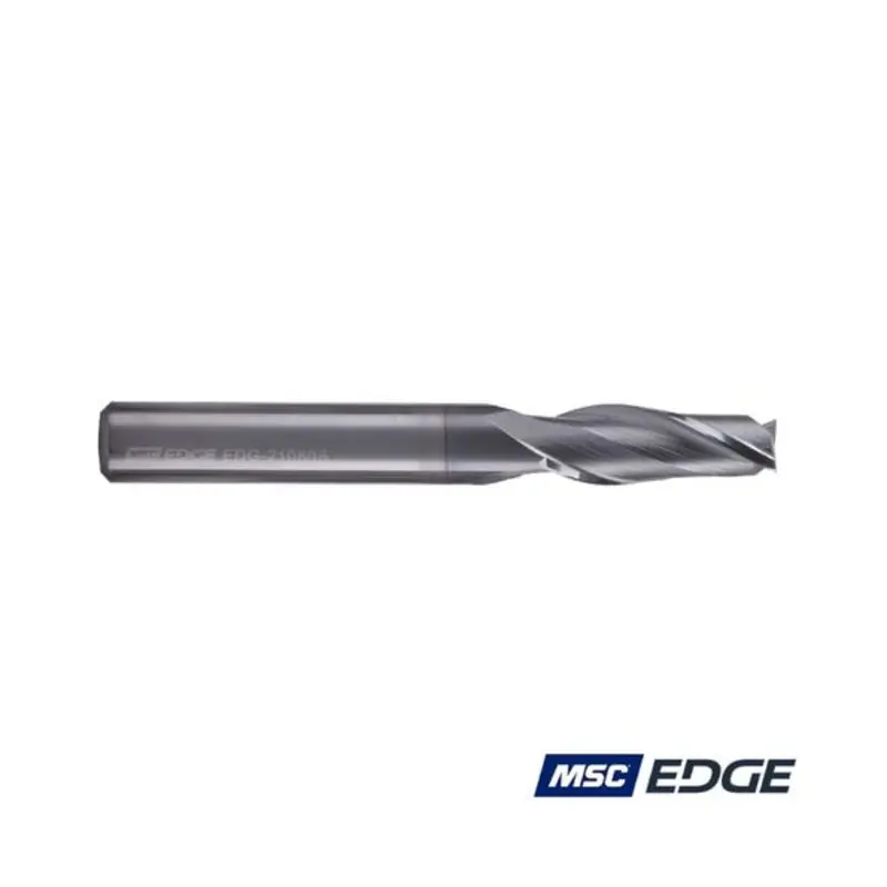 MSC Edge 8mm 2 Flute Solid Carbide AlCrSiN Coated Standard Length End Mill