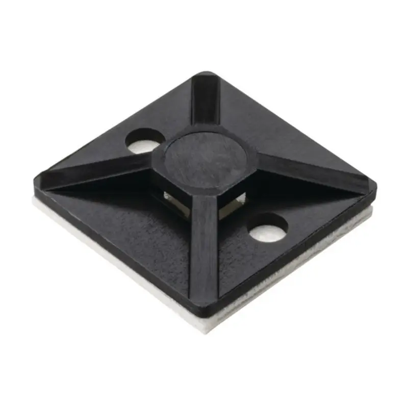 HellermannTyton 19 x 19mm 3.1mm diameter Grade - Black Colour - Pack of 100