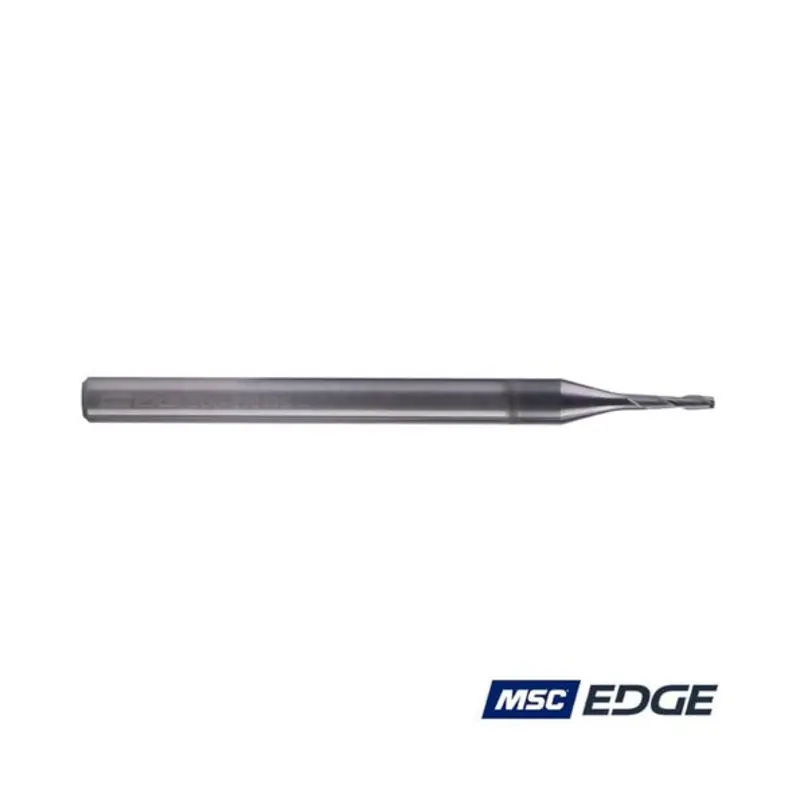 MSC Edge 1mm 2 Flute Solid Carbide AlCrSiN Coated Standard Length End Mill