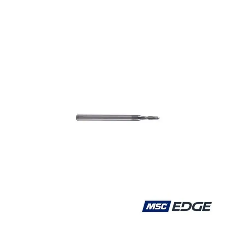 MSC Edge 2mm 2 Flute Solid Carbide AlCrSiN Coated Standard Length Ball Nose End Mill