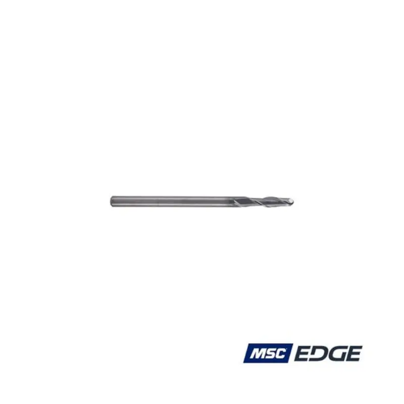MSC Edge 3mm 2 Flute Solid Carbide AlCrSiN Coated Standard Length Ball Nose End Mill
