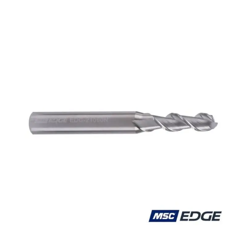 MSC Edge 5mm 2 Flute 45 Solid Carbide Uncoated High Helix End Mill