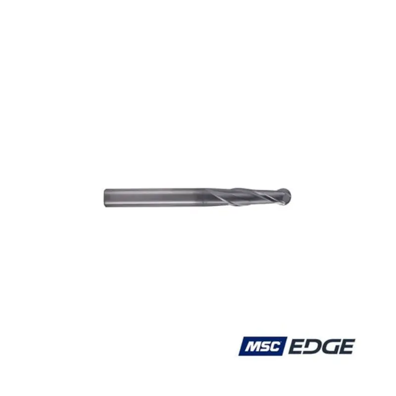 MSC Edge 5mm 2 Flute Solid Carbide AlCrSiN Coated Standard Length Ball Nose End Mill