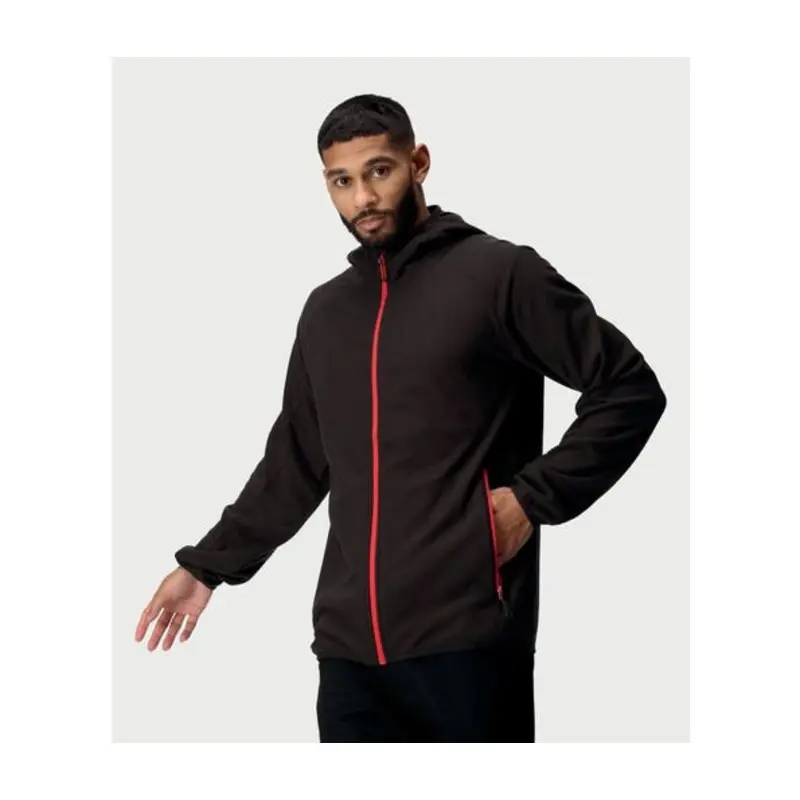 Regatta Size XL Navigate Full Zip Fleece - Black/Classic Red