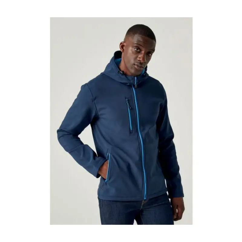 Regatta Size XL Navigate 2 Layer Softshell Jacket - Navy/French Blue
