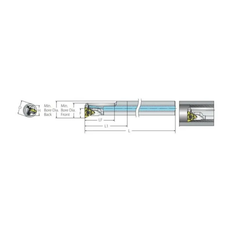 Vargus NVRC-2022-3DT Lay Down Internal Thread Turning Holder