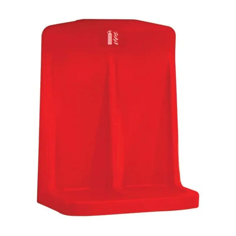 JacTone 2PC Double Extinguisher Stand - Red
