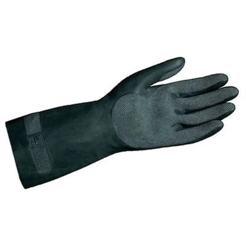 Mapa Size 8/M Black Neoprene/Natural Latex Chemical Protection Gloves