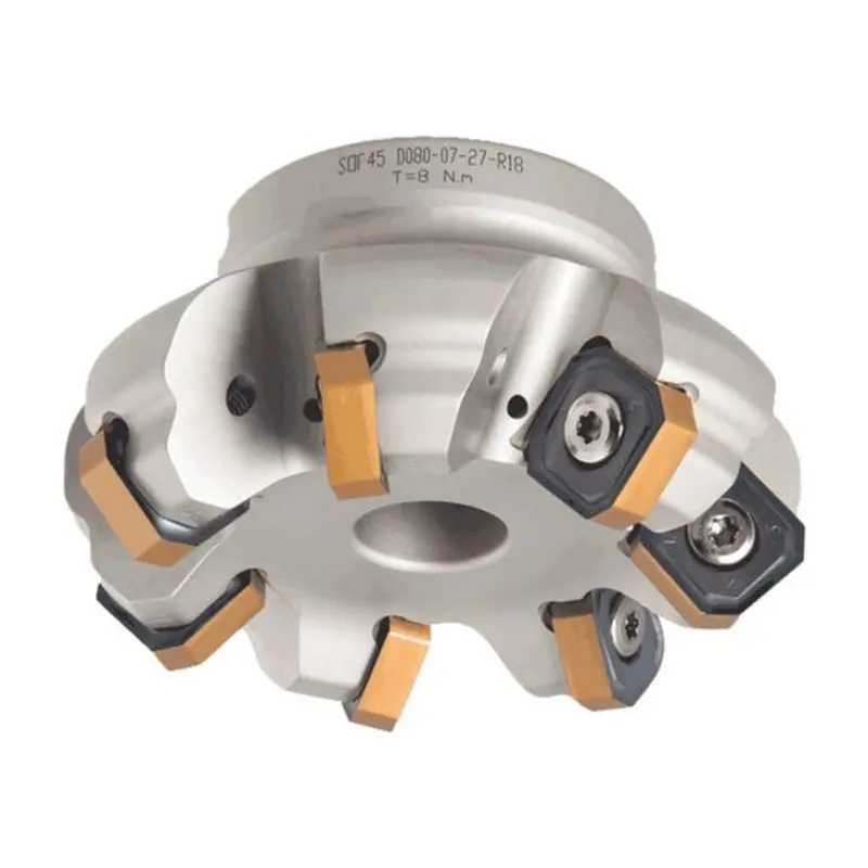 Iscar 100mm 45 Face Mill with 9 Insert Pockets 32mm Spigot