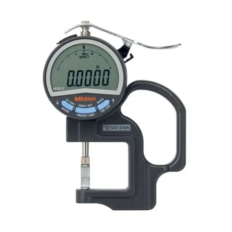 Mitutoyo 0-0.4in 0.0005in Blade Type Absolute Digimatic Thickness Gauge