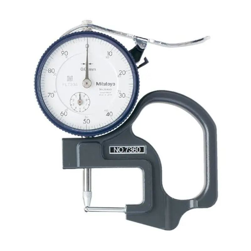 Mitutoyo 7360A 0-10mm 0.01mm Dial Indicator Thickness Gauge