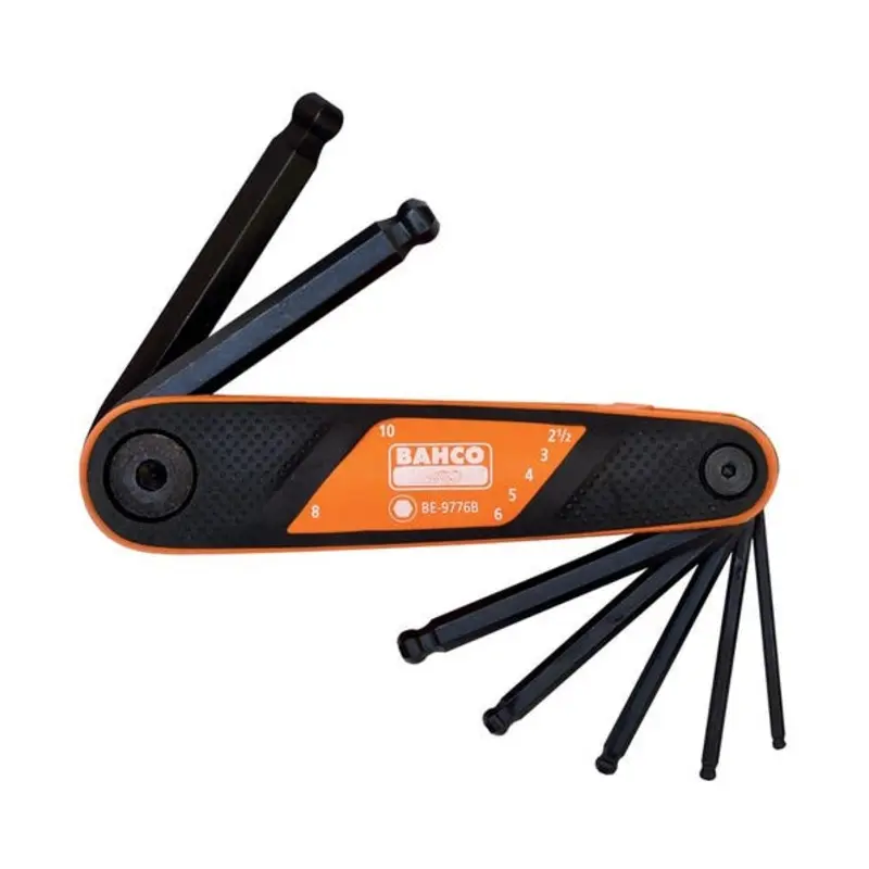 Bahco 1.5 - 6mm Metric Hex Folding L-Key Set