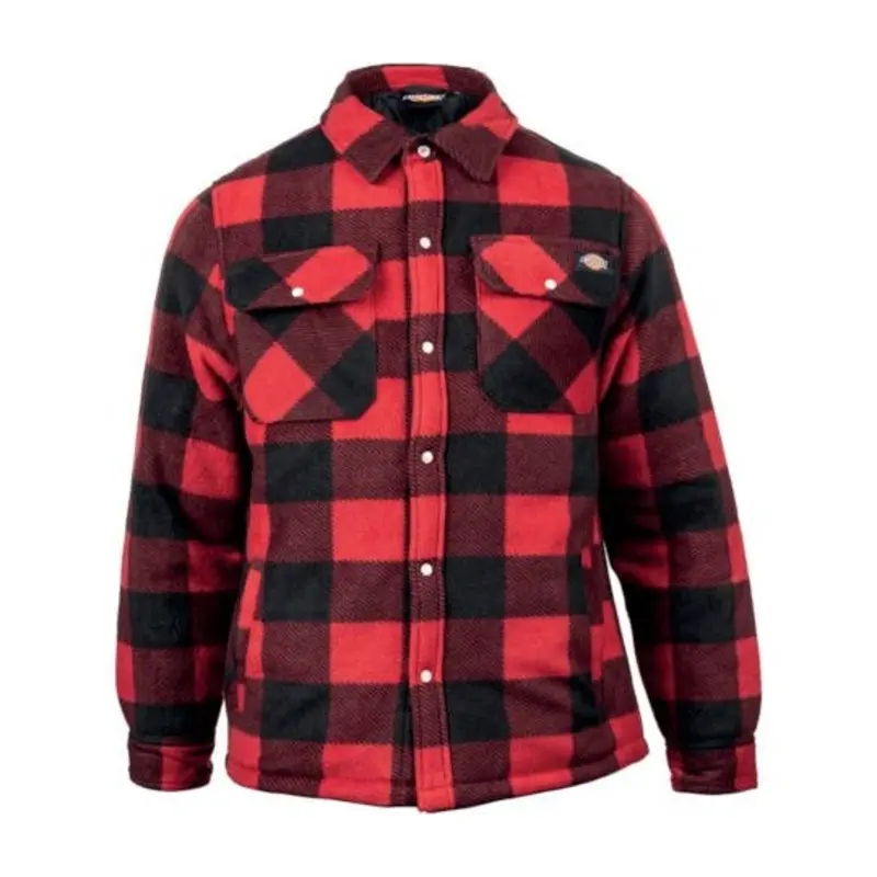 Dickies Portland Shirts - Red/Black  | MSC Industrial Supply Co.