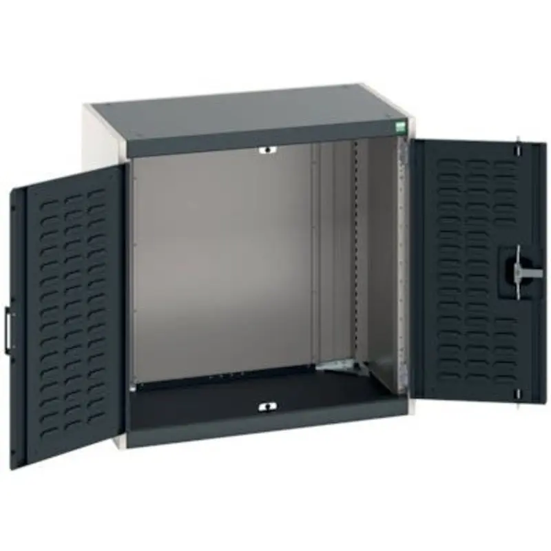 Bott Cubio CNC Louvre Door Cupboards - Light Grey/Anthracite  | MSC Industrial Supply Co.