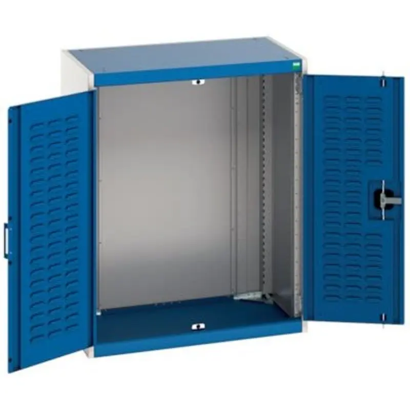 Bott Cubio CNC Louvre Door Cupboards - Light Grey/Blue  | MSC Industrial Supply Co.