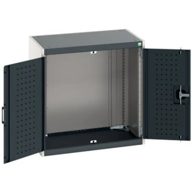 Bott Cubio CNC Perfo Door Cupboards - Light Grey/Anthracite  | MSC Industrial Supply Co.