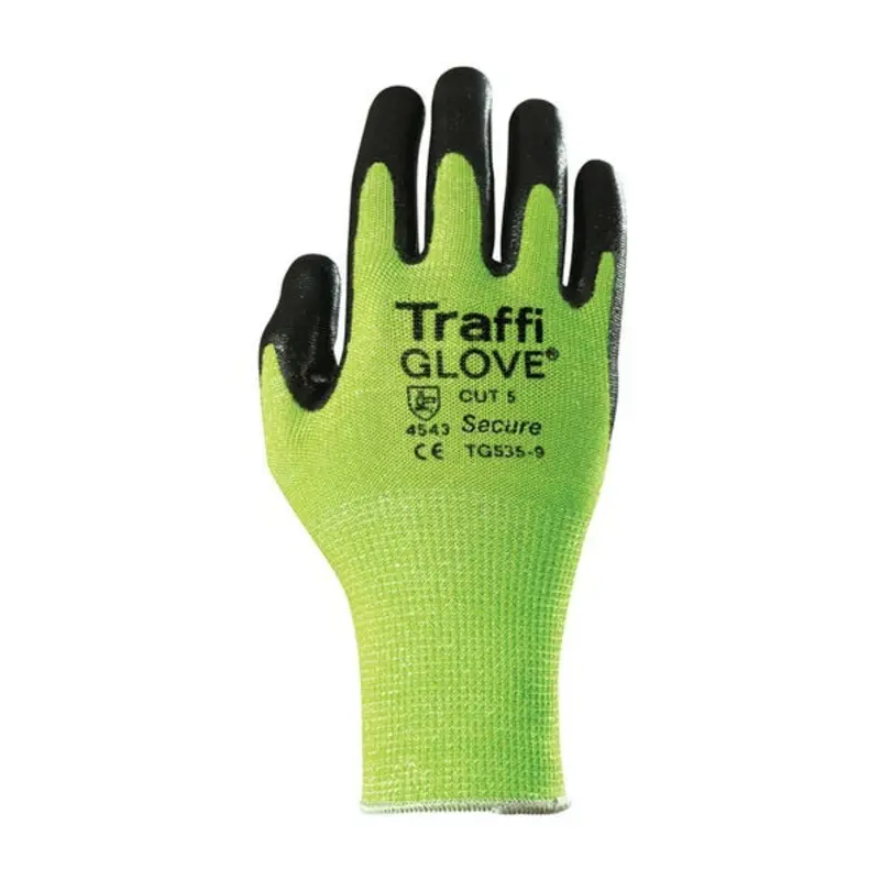 Traffiglove Nitrile Secure Gloves - Green  | MSC Industrial Supply Co.