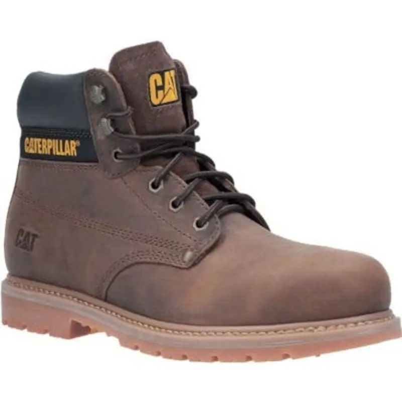 Caterpillar Powerplant Safety Work Boots - Brown  | MSC Industrial Supply Co.