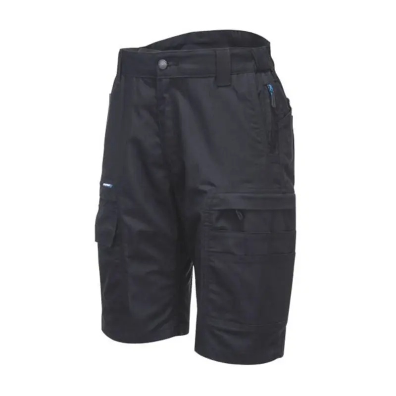 Portwest Size 30in - KX3 Ripstop Shorts - Black