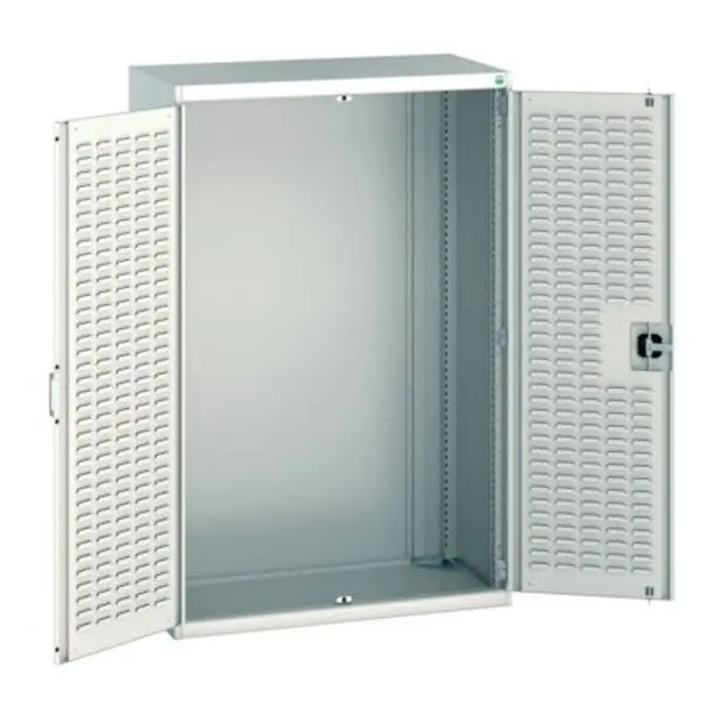 Bott 1050 x 525 x 1600mm Cubio Cupboard wth Louvre Doors - Light Grey