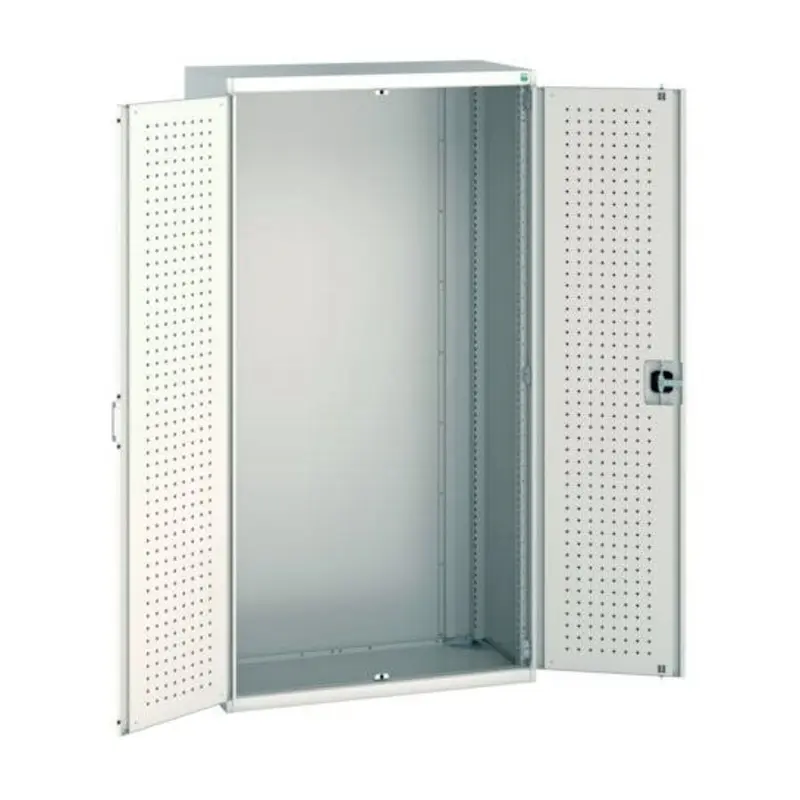 Bott 1050 x 525 x 2000mm Cubio Cupboard with Perfo Doors - Light Grey