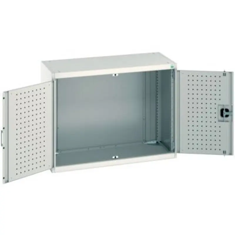Bott 1050 x 525 x 800mm Cubio Cupboard with Perfo Doors - Light Grey