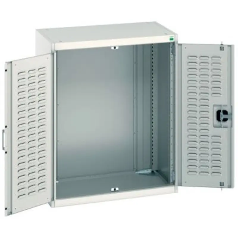 Bott 800 x 525 x 1000mm Cubio Cupboard wth Louvre Doors - Light Grey