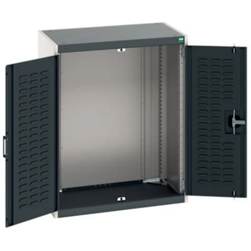 Bott 800 x 525 x 1000mm Cubio Cupboard wth Louvre Doors - Light Grey/Anthracite