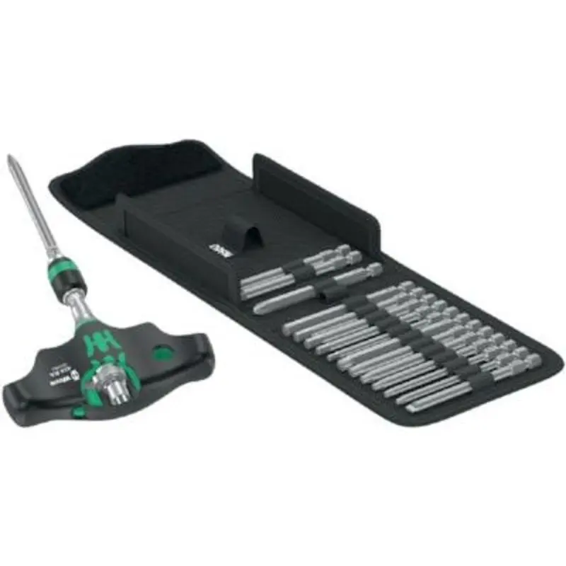 Wera Kraftform Kompakt 400 RA with 1/4in Rapidaptor Set