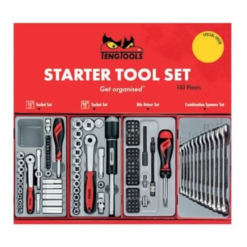 Teng Tools 140 Piece Teng Tool Starter Kit