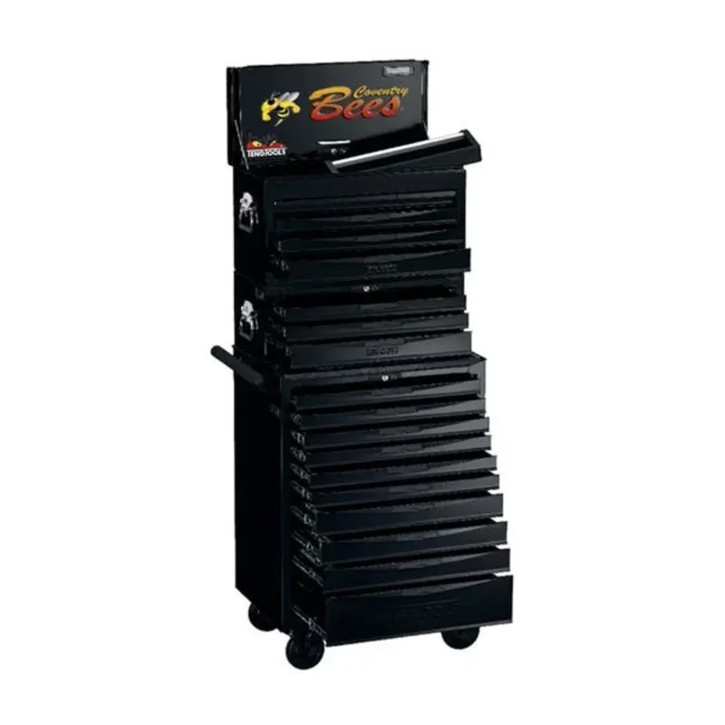 Teng Tools 26in 19 Drawers Pro Stack Tool Box - Black