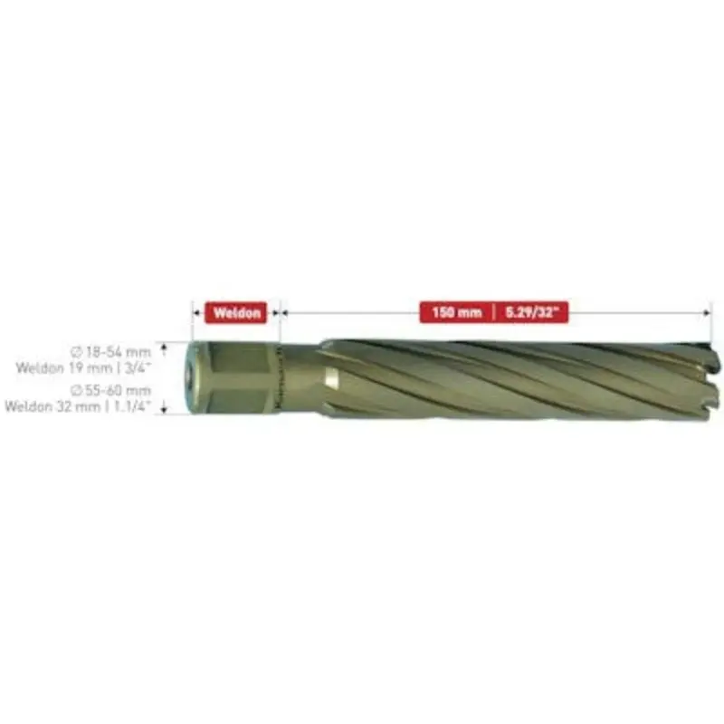 Karnasch Carbide Tipped Hard Line Annular Cutter - 26 x 150mm