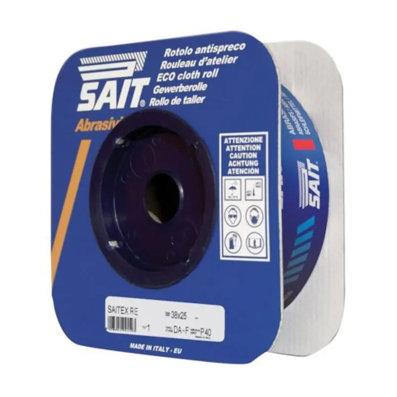 SAIT 25mm x 50M 240 Grit Saitex-RE DA-F Cloth Rolls