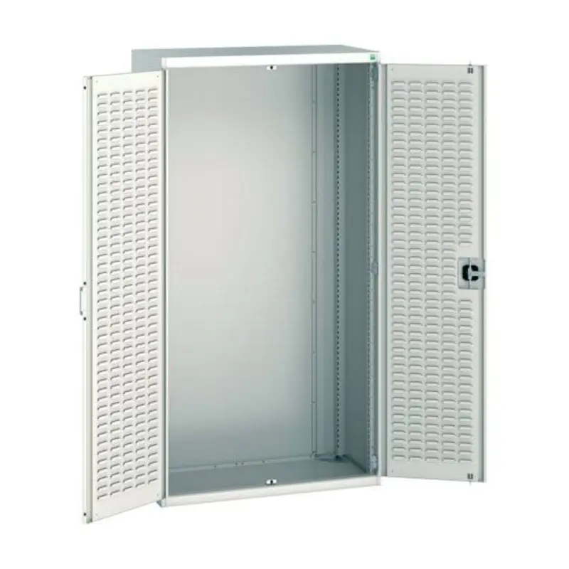 Bott 1050 x 525 x 2000mm Cubio Cupboard wth Louvre Doors - Light Grey