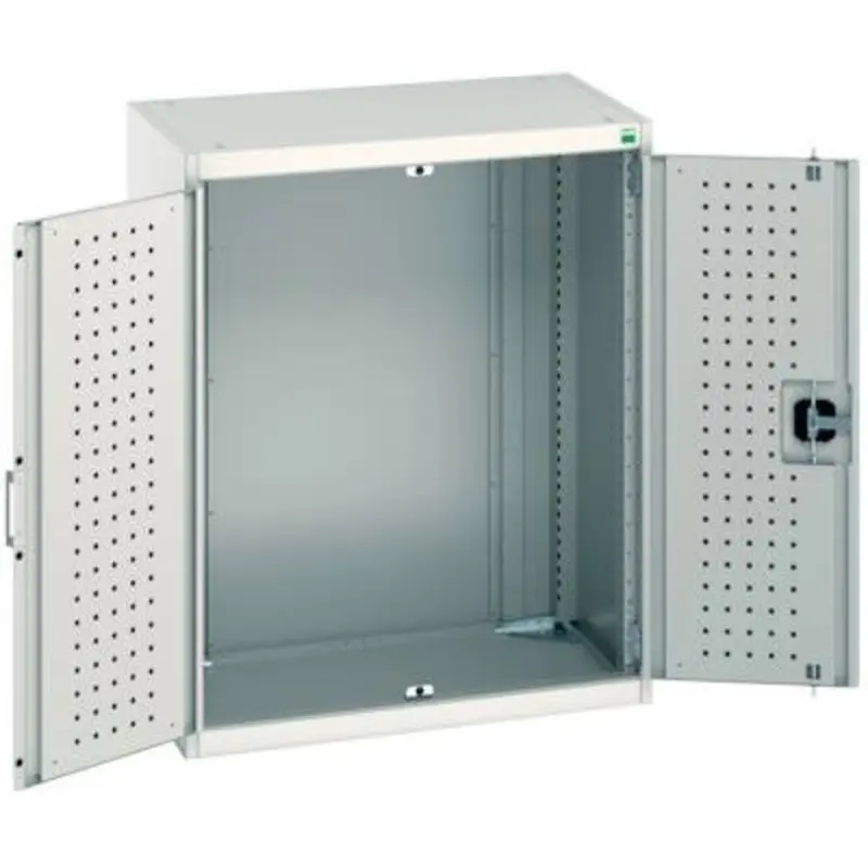 Bott 800 x 525 x 1000mm Cubio Cupboard with Perfo Doors - Light Grey