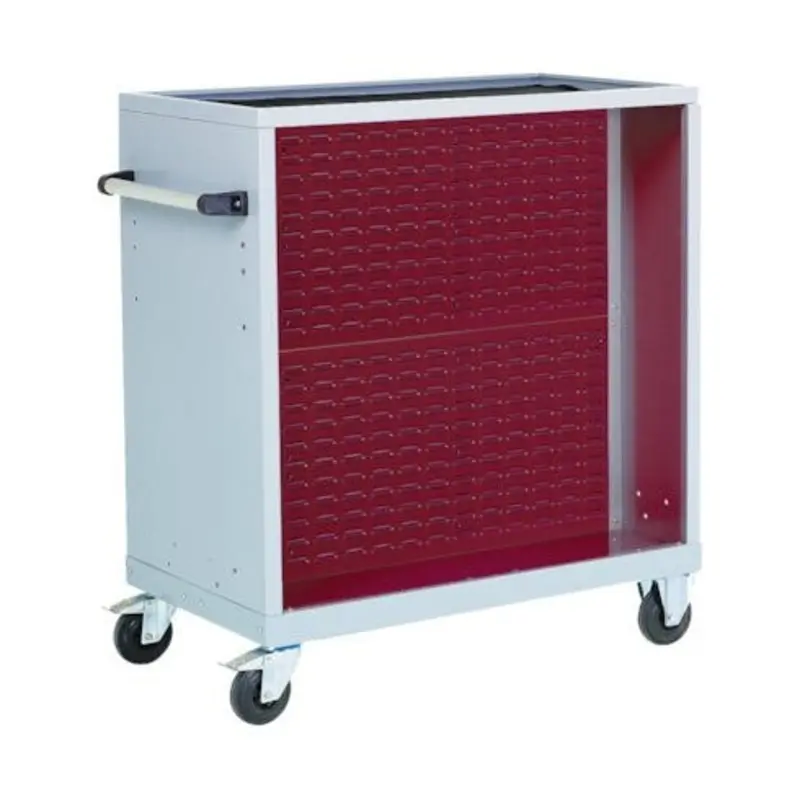 Bott 1115 x 600 x 1150mm CNC Tool Trolley For Use With Tool Blocks - Crimson Red