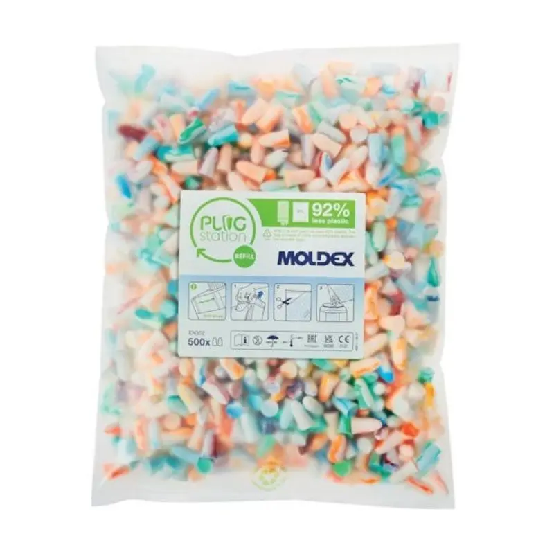 Moldex 35Db Spark Plugs Refill Pack - 500 Pair