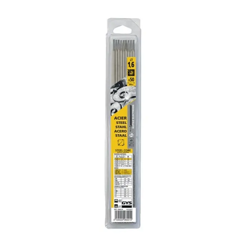 GYS 1.6mm 50 Rutile Steel Electrodes