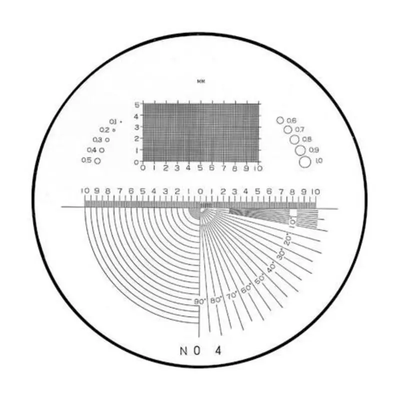 SPI Reticle No 4 For 1in Dia Comparators