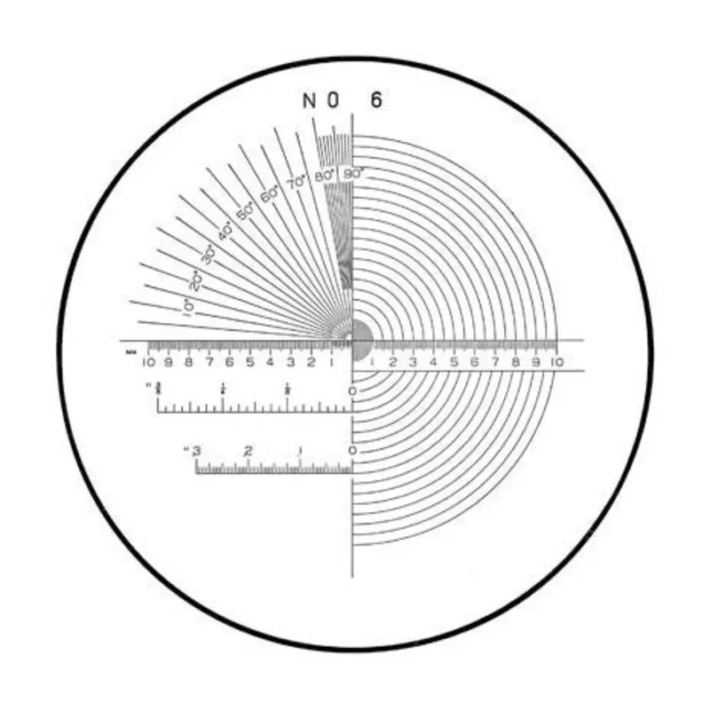 SPI Reticle No 6 For 1in Dia Comparators