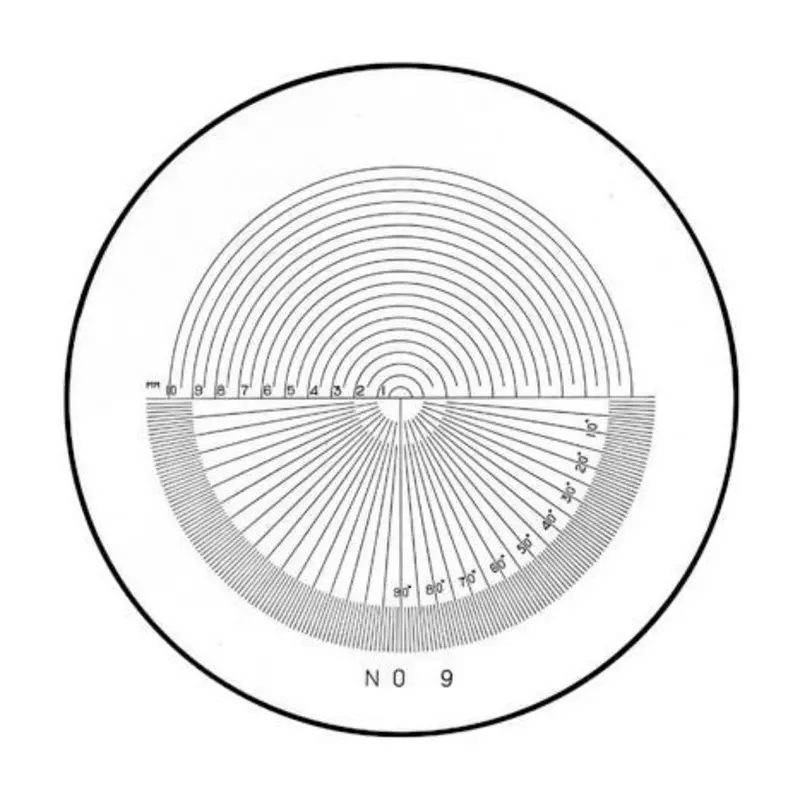 SPI Reticle No 9 For 1in Dia Comparators