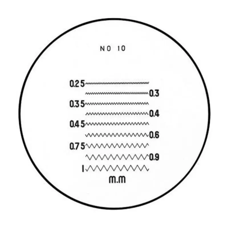 SPI Reticle No 10 For 1in Dia Comparators
