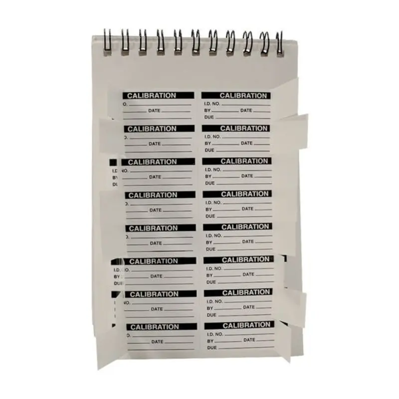 Select Calibration Labels 1-3/4 x 5/8in Black On White 144 Per Book