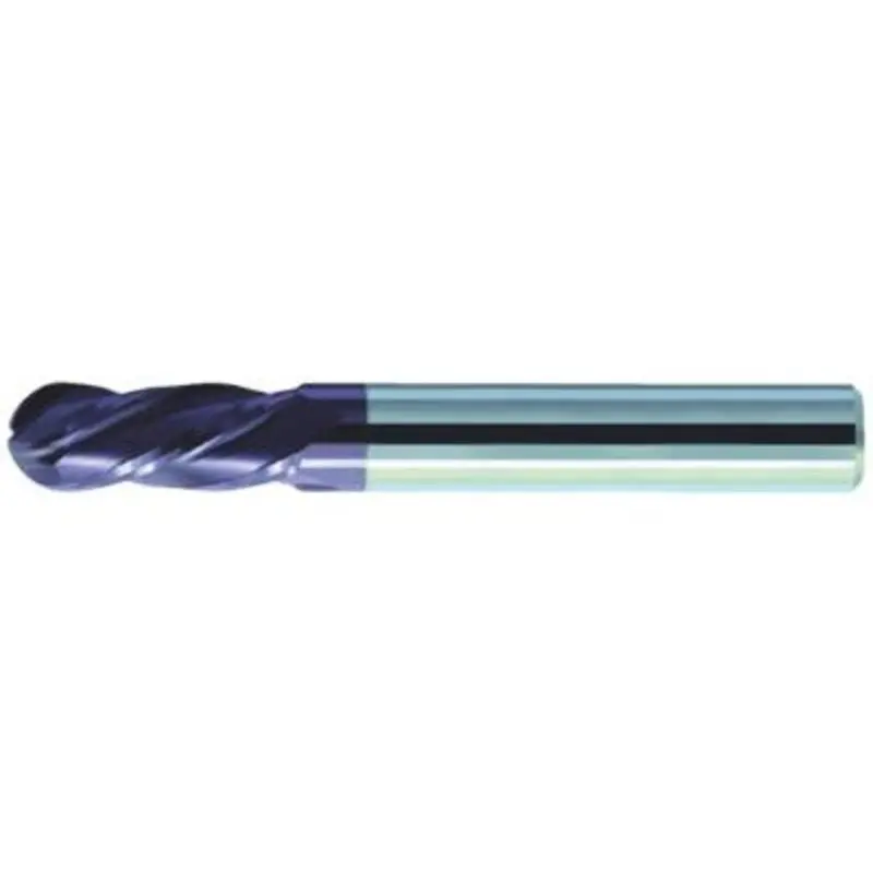 ZCC-CT 18mm 4 Flute Carbide AlCrN Coated Straight Shank Ball Nose End Mill