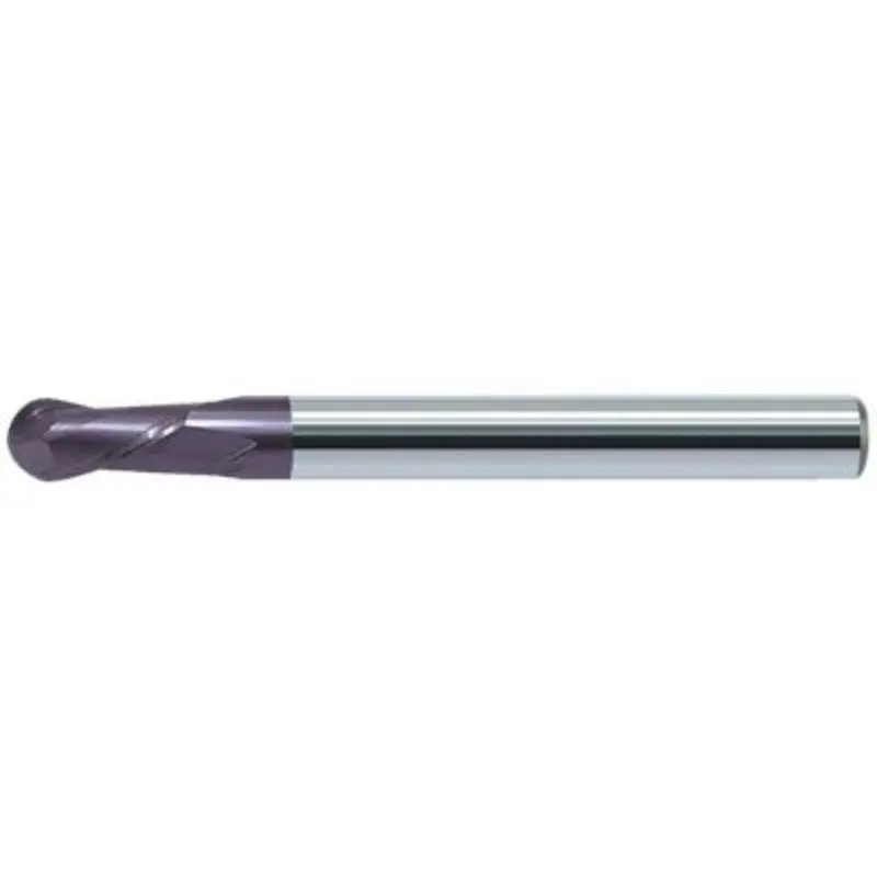 ZCC-CT 8mm 2 Flute Carbide AlCrN Coated Straight Shank Ball Nose End Mill