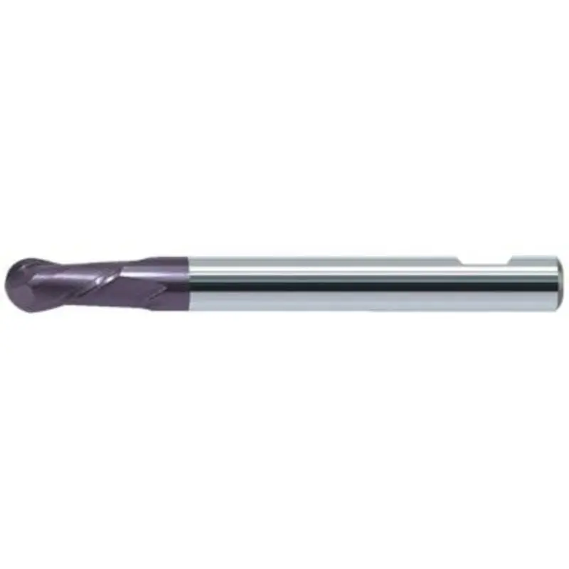 ZCC-CT 8mm 2 Flute Carbide AlCrN Coated Weldon Shank Ball Nose End Mill