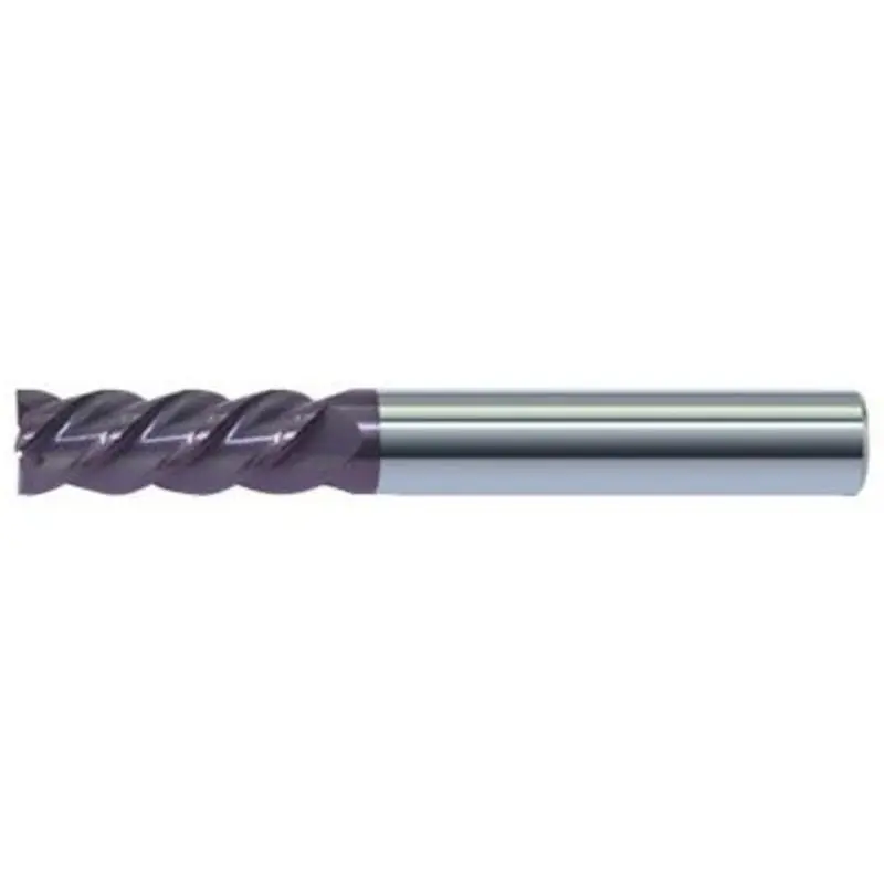 ZCC-CT 8mm 4 Flute Carbide AlCrN Coated Straight Shank 45 Helix End Mill