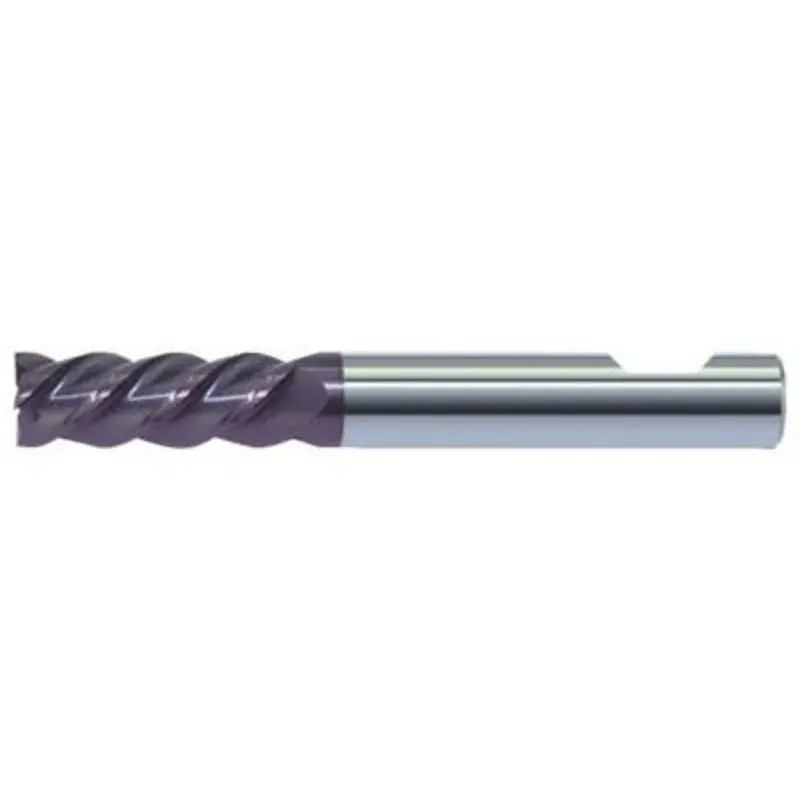 ZCC-CT 8mm 4 Flute Carbide AlCrN Coated Weldon Shank 45 Helix End Mill